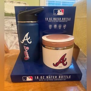 Water Bottle and Food Container Set - Atlanta Braves